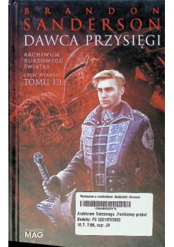 Archiwum Burzowego Światła Tom 3 Dawca Przysięgi Część 1