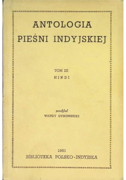 Antologia pieśni indyjskiej Tom 3