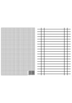 Liniuszek A4 kratka/linia (10szt)