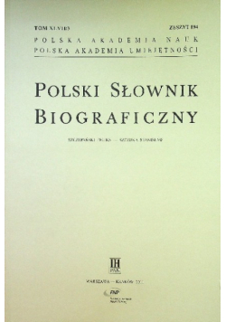 Polski słownik biograficzny Tom XLVII / 3