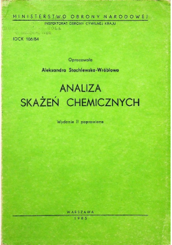 Analiza skażeń chemicznych