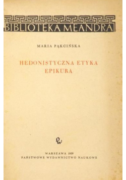 Hedonistyczna etyka Epikura