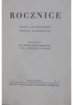 Rocznice 1934 r.