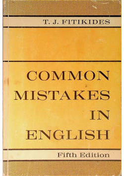 Common Mistakes in English