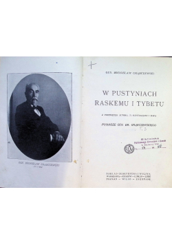 W Pustyniach Raskemu i Tybetu 1925 r.