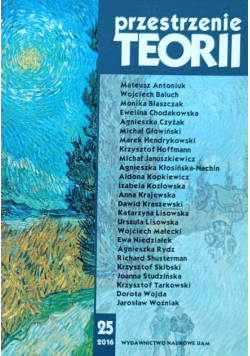 Przestrzenie teorii Nr 25 / 16