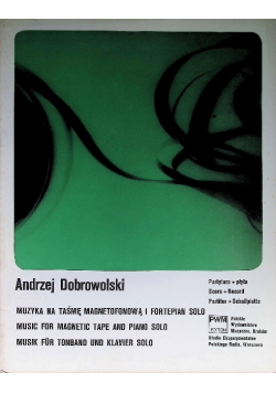 Muzyka na taśmę magnetofonową i fortepian solo