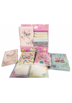 Notes z Motylem 19x13cm MIX