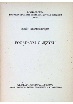 Pogadanki o języku