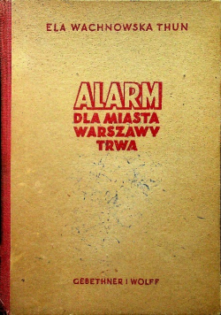 Alarm dla miasta Warszawy trwa 1946 r.