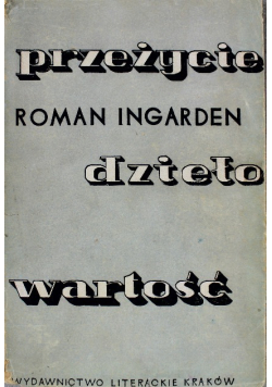 Przeżycie dzieło wartość