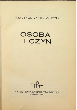 Osoba i czyn