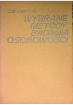 Wybrane metody badania osobowości