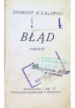 Błąd 1927 r.