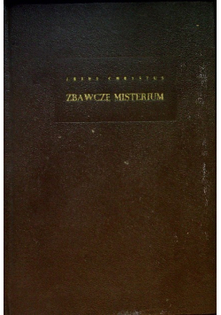 Jezus Chrystus Zbawcze Misterium