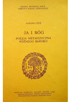 Ja i Bóg Poezja metafizyczna późnego baroku