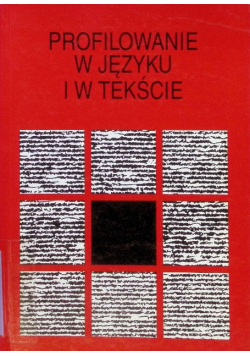 Profilowanie w języku i w tekście