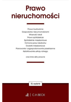 Prawo nieruchomości oraz inne akty prawne