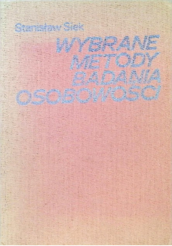 Wybrane metody badania osobowości