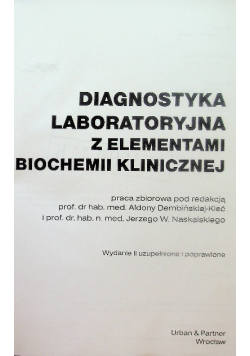 Diagnostyka laboratoryjna z elementami biochemii klinicznej