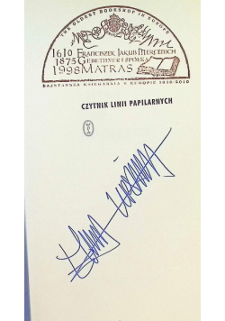 Czytnik linii papilarnych + autograf autora