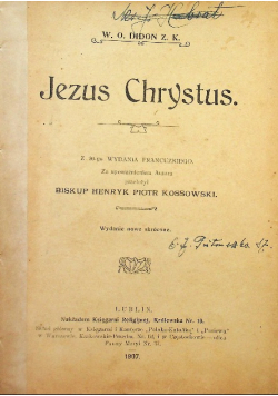 Jezus Chrystus, 1907 r.