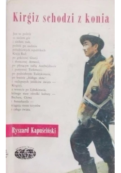 Kirgiz schodzi z konia