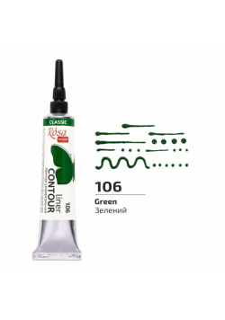 Farba aktylowa konturowa universal green 20ml