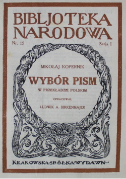 Wybór pism w przekładzie polskim 1926 r.