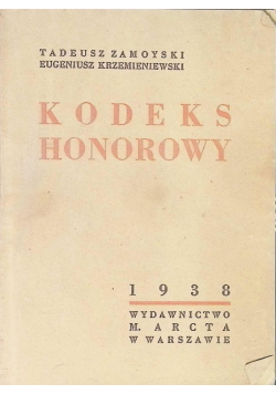 Kodeks honorowy 1938 r.