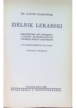 Zielnik lekarski 1938r.