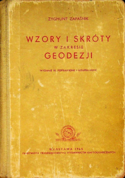 Wzory i skróty w zakresie geodezji