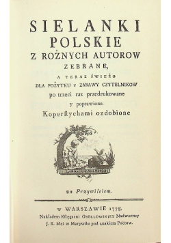 Sielanki polskie z różnych autorów