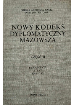 Nowy kodeks dyplomatyczny  Mazowsza Część II