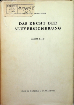 Das recht der seeversicherung