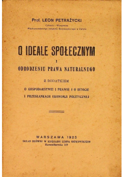 O ideale społecznym 1925 r.