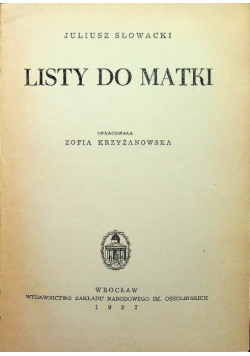 Listy do matki