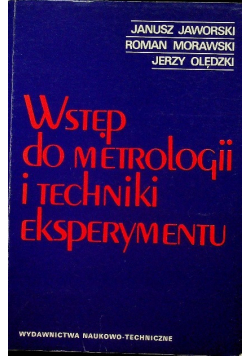 Wstęp do metrologii i techniki eksperymentu