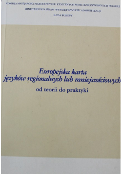 Europejska karta języków regionalnych lub mniejszościowych od teorii do praktyki
