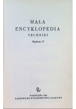 Mała encyklopedia techniki