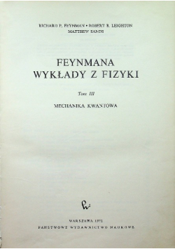 Feynmana wykłady z fizyki