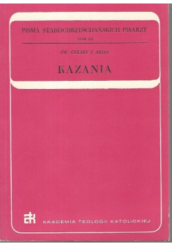 Św Cezary z Arles Kazania Tom LII