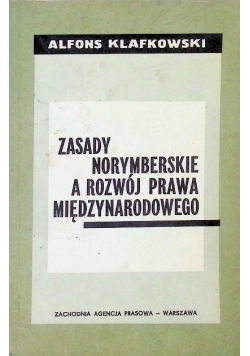 Zasady norymberskie a rozwój prawa międzynarodowego