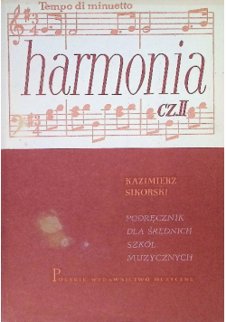 Harmonia Część II Podręcznik dla średnich szkół muzycznych