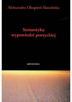 Semantyka wypowiedzi poetyckiej