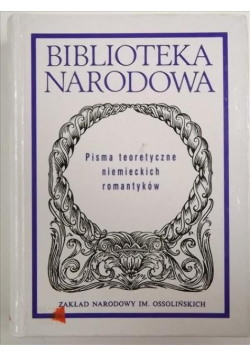 Pisma teoretyczne niemieckich romantyków