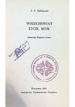 Wszechświat życie myśl