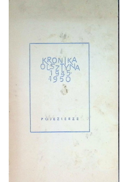 Kronika Olsztyna 1945-1950