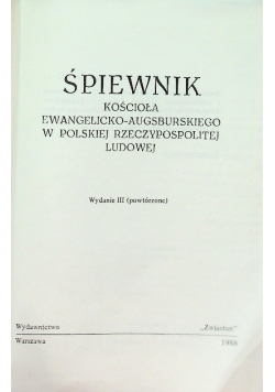 Śpiewnik Kościoła Ewangelicko–Augsburskiego w Polskiej Rzeczypospolitej  Ludowej