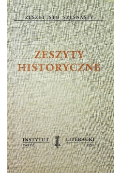 Zeszyty historyczne Zeszyt 116